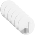 thumbnail image 3 of GOOHOCHY 6 ganchos adhesivos blancos para pared, para baño, para llaves, 3 of 7