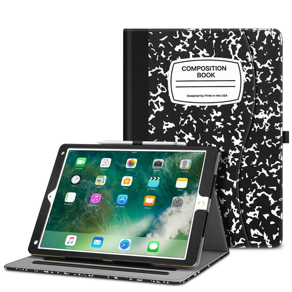 Fintie iPad Pro 12.9" 2015/2017 Case - [Corner Protection] Multi-Angle Viewing Stand Cover with Pocket, CompositionBlack