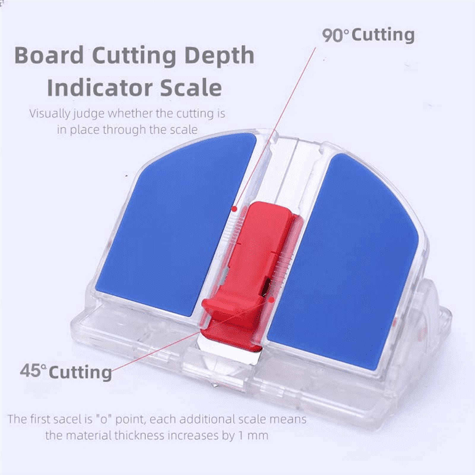 Mat Cutter 45 & Bevel Mat Board Cutter Beveled Cut Tool for Art Framing Foam Board Card Board 1pcs, Blue