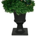 thumbnail image 5 of Northlight Real Touch™ Artificial Pre-Lit Cedar Double Spiral Topiary Tree, Clear Lights 4.5', 5 of 9