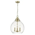 thumbnail image 3 of Golden Lighting Ariella 3-light Pendant in Brushed Champagne Brass, 3 of 6