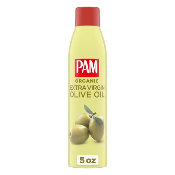 PAM Non-Stick Cooking Spray, Organic Extra Virgin Olive Oil, Great for Saueting & Roasting, 5 oz.