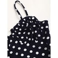 thumbnail image 3 of Black & White Polka Dot Sexy Casual Backless Sleeveless Spaghetti Strap Dress for Women Spring Summer, 3 of 10