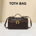 thumbnail image 5 of 2025 Woven Leather Tote Handbags, Top Handle Purses Shoulder Bag for Women (Off-white), 5 of 8