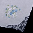 thumbnail image 4 of 12pcs Women Cotton Printed Handkerchief Girls Hanky Pocket Square Assorted Colourful Flowers Kerchiefs, 4 of 9