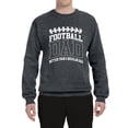 thumbnail image 2 of Wild Bobby, Football Dad Better Than a Regular Dad Father's Day Unisex Crewneck Sweatshirt, Charcoal, Large, 2 of 6