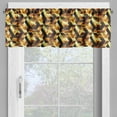 thumbnail image 4 of Ambesonne Abstract Valance & Curtain, Graphic Cubes Blocks, 55"x36", Black Yellow Brown, 4 of 6