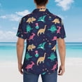 thumbnail image 6 of Haiem Cartoon Dinosaur Printed Hawaiian Shirt for Men - Men’s Casual Beach Summer Shirts - Stretch Fabric with Modern Fit-X-Large, 6 of 9