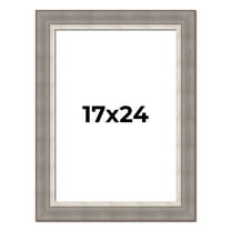 17x24 Frame Grey Real Wood Picture Frame Width 2.75 Inches | Interior Frame Depth 0.5 Inches |