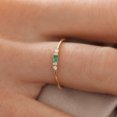 thumbnail image 3 of AYYUFE Women Cubic Zirconia Inlaid Band Finger Ring Wedding Engagement Jewelry Gift Copper, Cubic Zirconia Red, 3 of 8