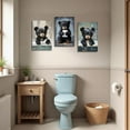 thumbnail image 3 of Hieng 3 Pieces Funny Bathroom Bear Wall Art Cute Black Bear with Toilet Paper Pictures Animal in Bathtub Canvas Prints Wildlife Poster for Cabin Decor, 3 of 6