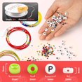 thumbnail image 4 of Pony Beads Kit 5040pcs, Kids Bead Kit Small Beads and Letter Beads for DIY Bracelets,Necklaces, Crafty Beads for Name Bracelets Jewelry Making, with 3 Rolls Elastic String, 4 of 5
