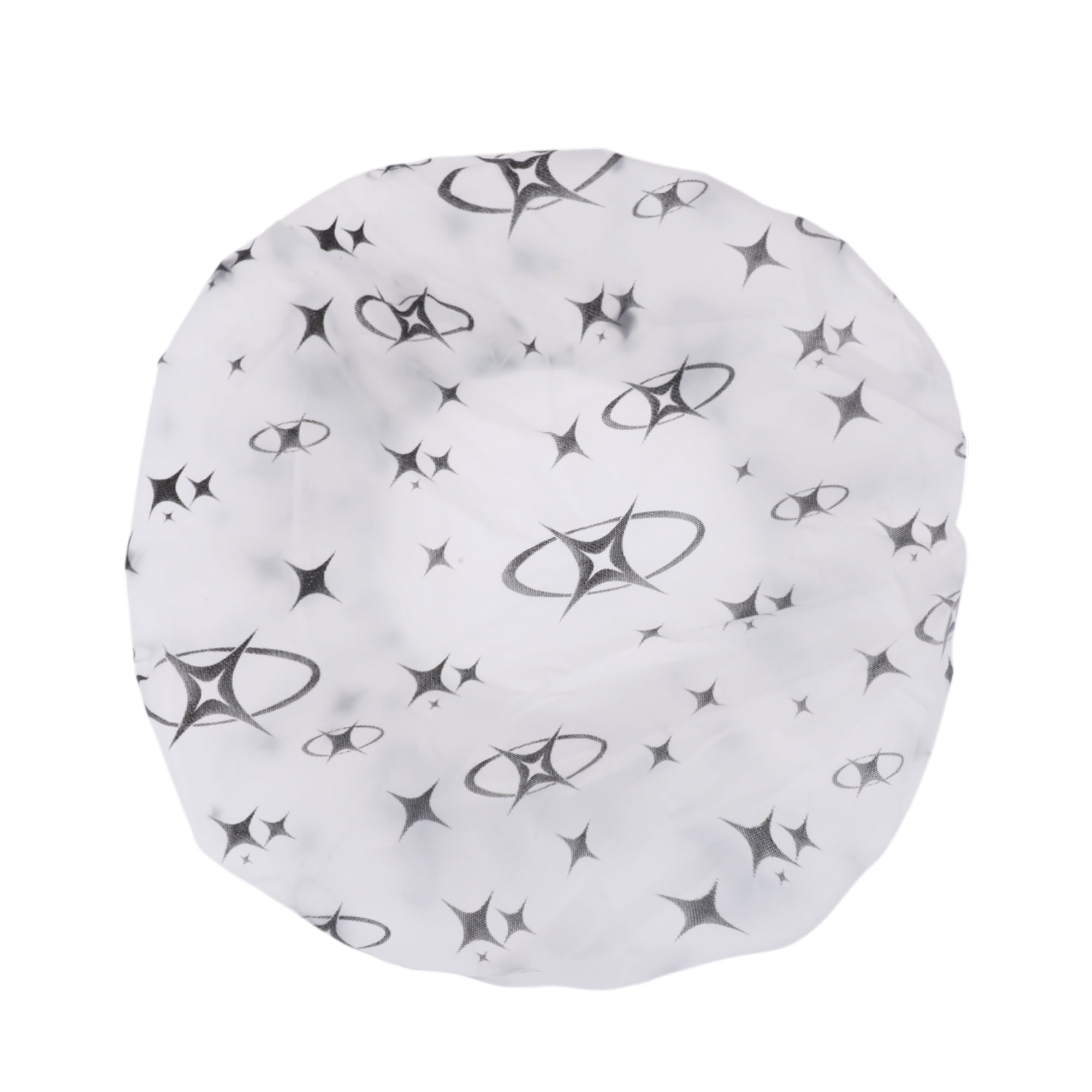 Unique Bargains Fish Single Layer Shower Cap 5 Pcs Black, White