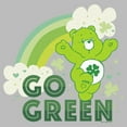 thumbnail image 2 of Men's Care Bears St. Patrick's Day Good Luck Bear Go Green  Graphic Tee Athletic Heather Small, 2 of 5