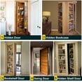 thumbnail image 3 of Hidden Door Hinge,Heavy Duty Pivot Hinge,570Lbs Load-Bearing,Solid Stainless Steel,Swinging 360&Acirc;&deg;Rotation,Hidden Hardware/System for Secret Door or, 3 of 7