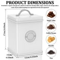 thumbnail image 4 of Atopoler 3 Pcs Kitchen Storage Jar,Metal Sealed Jar with Label Dried Fruit Grain Spices Canister,Kitchen Food Storage for Tea Coffee and Sugar, 4 of 10