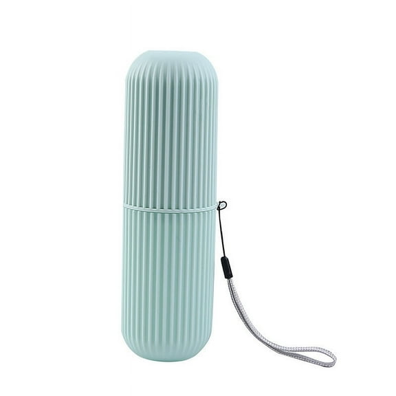 Portable Travel Toothbrush Case with Toothpaste Holder