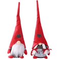 thumbnail image 1 of Gnomo navideño NQ Figura escandinava Tomte Nisse decoración navideña juego de 2, 1 of 4