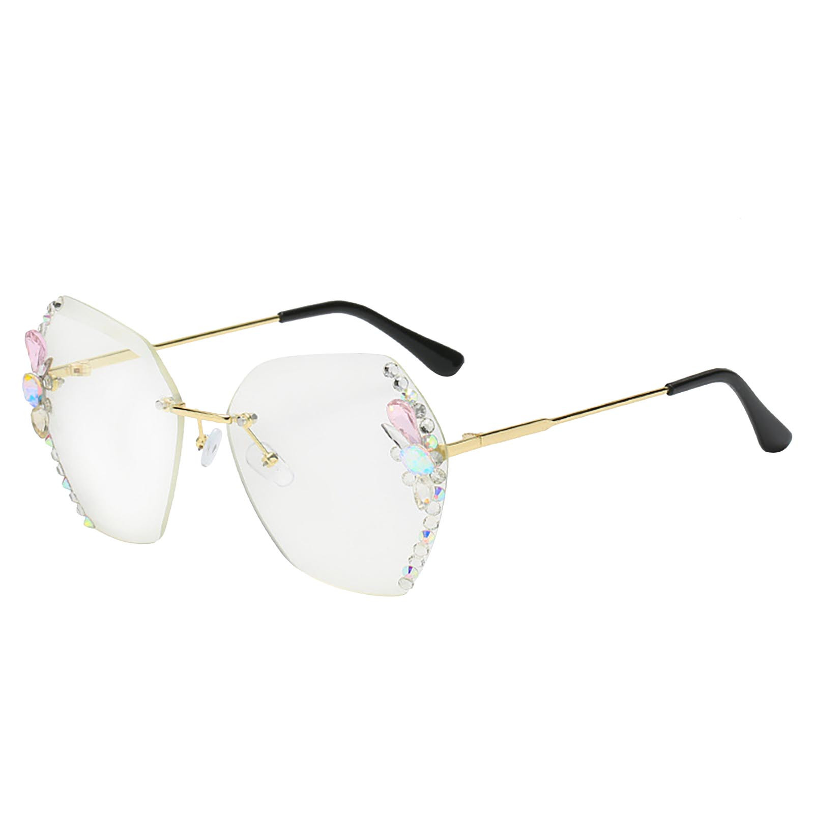 QISIWOLE 2022 New Woman Sunglasses for Beach Summer with Glasses Edge