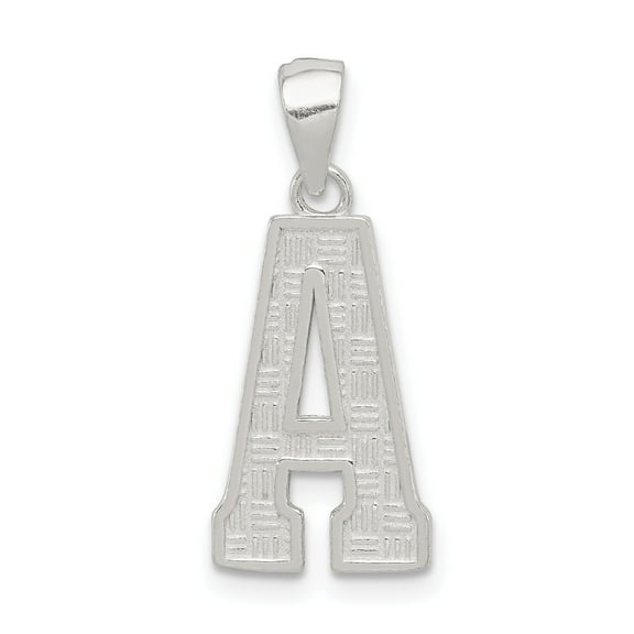 Sterling Silver Initial Letter A Charm Pendant Jewelry