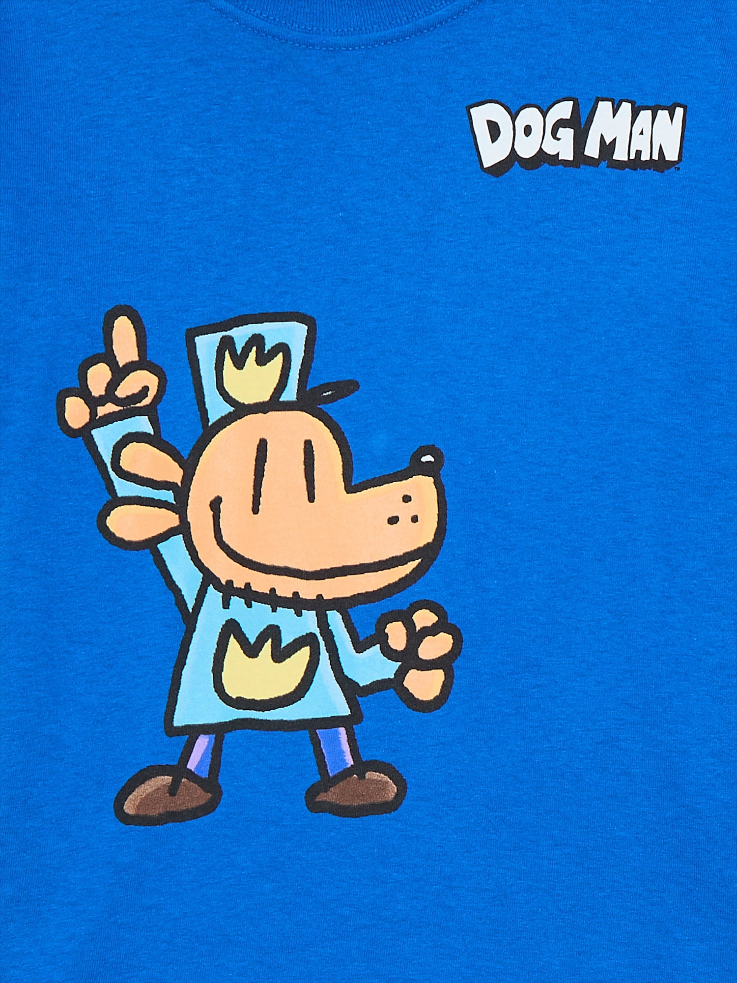 Dog Man Boys Cotton Graphic T-Shirts with Short Sleeves, 2-Pack, Sizes XS-2XL