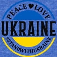 thumbnail image 2 of CafePress - Peace Love Ukraine - Cute Infant Baby Football Bodysuit, 2 of 3