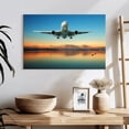 thumbnail image 3 of Elephant Stock First Flight Airplane Wall Art - Horizontal Canvas Wall Art - Living Room Wall Decor - Transportation Canvas - Blue And Orange Decor - 24" x 16", 3 of 8