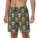 thumbnail image 1 of Fotbe Sugar Skulls Traje de Baño para Hombre – Shorts de Natación de Secado Rápido con Forro y Bolsillos-XX-Large, 1 of 6