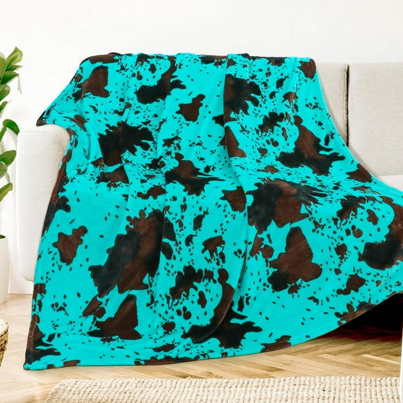 KIVEE Teal Throw Blanket Fleece Blanket for Couch & Bed Turquoise Luxury Cozy Fuzzy Blankets and Throws Soft Warm Blankets All Season 50x60 inch