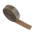 LABSERRON Golden Crystal Rhinestone Ribbon for Bridal Dress Belt Trim ...