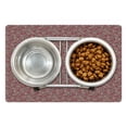 thumbnail image 1 of Ladybug Pet Mat for Food and Water, Vintage Vibrant Love Insects Pinkish Tone with Swirls Mother Nature Beauty Pattern, Non-Slip Rubber Mat for Dogs and Cats, 18" X 12", by Ambesonne, 1 of 2