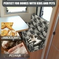 thumbnail image 5 of FOR U DESIGNS Palm Tree Pattern 2 Pcs RV Dinette Cushion Covers Breathable RV Couch Cover Elastic Loveseat Sofa Chair Cover Furniture Protector for RV Camper Car Bench, 5 of 7