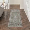 thumbnail image 2 of Nourison Home Allur All-over design Grey 2'3" x 7'6" Area Rug, Easy Cleaning, Non Shedding, Bed Room, Living Room, Dining Room, Kitchen (2x8), 2 of 6