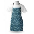 thumbnail image 3 of Floral Apron Nature Featured Twiggy Plants Petals Spring Fashion Design Work of Art, Unisex Kitchen Bib Apron with Adjustable Neck for Cooking Baking Gardening, Pale Green Slate Blue, by Ambesonne, 3 of 3