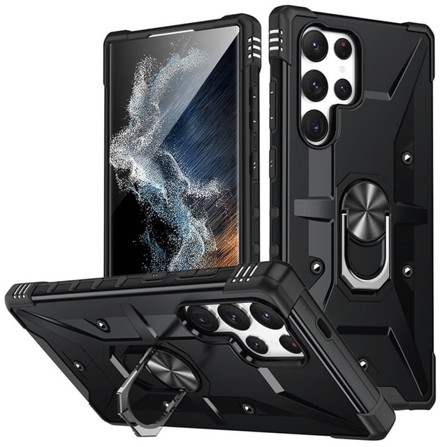 Case For Samsung Galaxy S26 Ultra/S26 Plus/S26, Super Slim Shell With Wireless Charging Anti-Fall Kickstand Cover