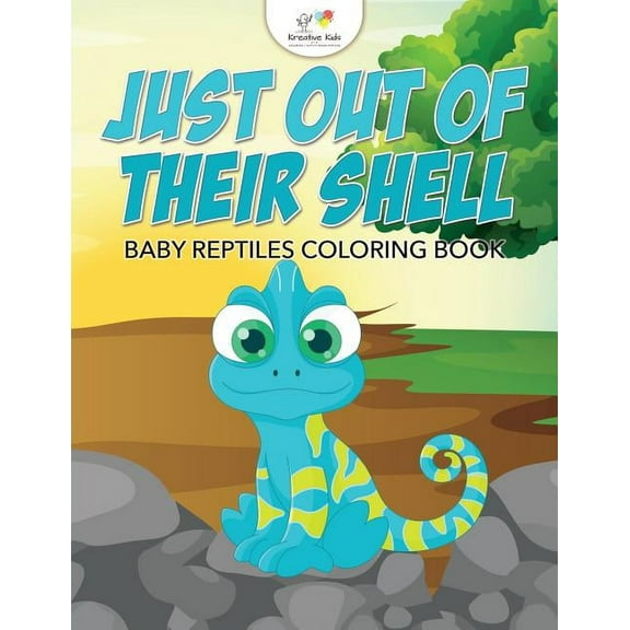 Just Out of Their Shell: Baby Reptiles Coloring Book (Paperback)