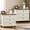 White, variant on LELELINKY 24" Farmhouse Nightstand with 3 Drawers & Metal Handle, Wood Dresser for Bedroom, Living Room, Wood