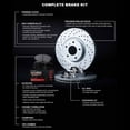 thumbnail image 3 of R1 Concepts Front Brakes and Rotors Kit |Front Brake Pads| Brake Rotors and Pads| Performance Off-Road/Tow Brake Pads and Rotors| Hardware Kit|fits 2003-2008 Dodge Ram 1500, Ram 2500, Ram 3500, 3 of 5