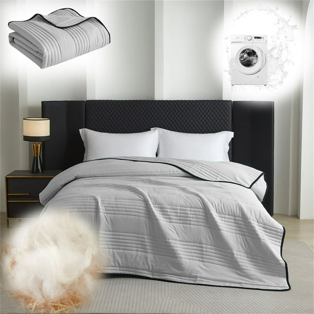 ZTTD Cooling Blankets for Hot Sleepers and Night Sweats All Season,Cooling Comforter, Double-Sided Ice Blanket Technology Absorbs Body Heat, Breathable Lightweight Blanket, Gray, 59x39inch