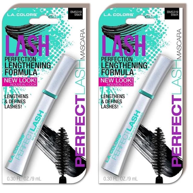 Máscara L.A. COLORS Perfect Lash Black CBMS319A (paquete de 2)