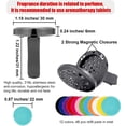 thumbnail image 2 of 2 Pieces 316L Car Aromatherapy Oil Diffuser Air Freshener with 48 Felt Pad (Tree Patterns), 2 of 7