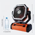 thumbnail image 5 of 20000mAh Portable LED Camping Fan with Light, USB Rechargeable Outdoor Tent Fan, Rugged Compact Design, Sturdy Handle, Essential Camping Gear for Hiking Fishing, 5 of 12