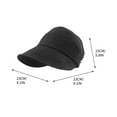 thumbnail image 5 of Mauxuk UPF 50+ Foldable Sun Hat Wide Brim UV Protection Ponytail Friendly Adjustable Drawstring for Beach Fishing Hiking Outdoor, 5 of 5