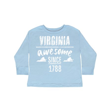 

Inktastic Virginia Awesome Since 1788 Gift Toddler Boy or Toddler Girl Long Sleeve T-Shirt