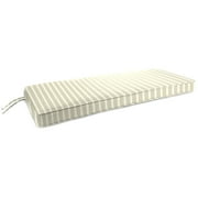 Jordan Manufacturing 43 in. Boxed Edge Outdoor Bench Cushion - Shore Linen