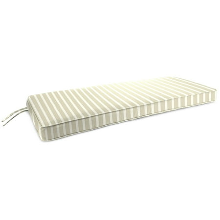 Jordan Manufacturing 43 in. Boxed Edge Outdoor Bench Cushion - Shore Linen
