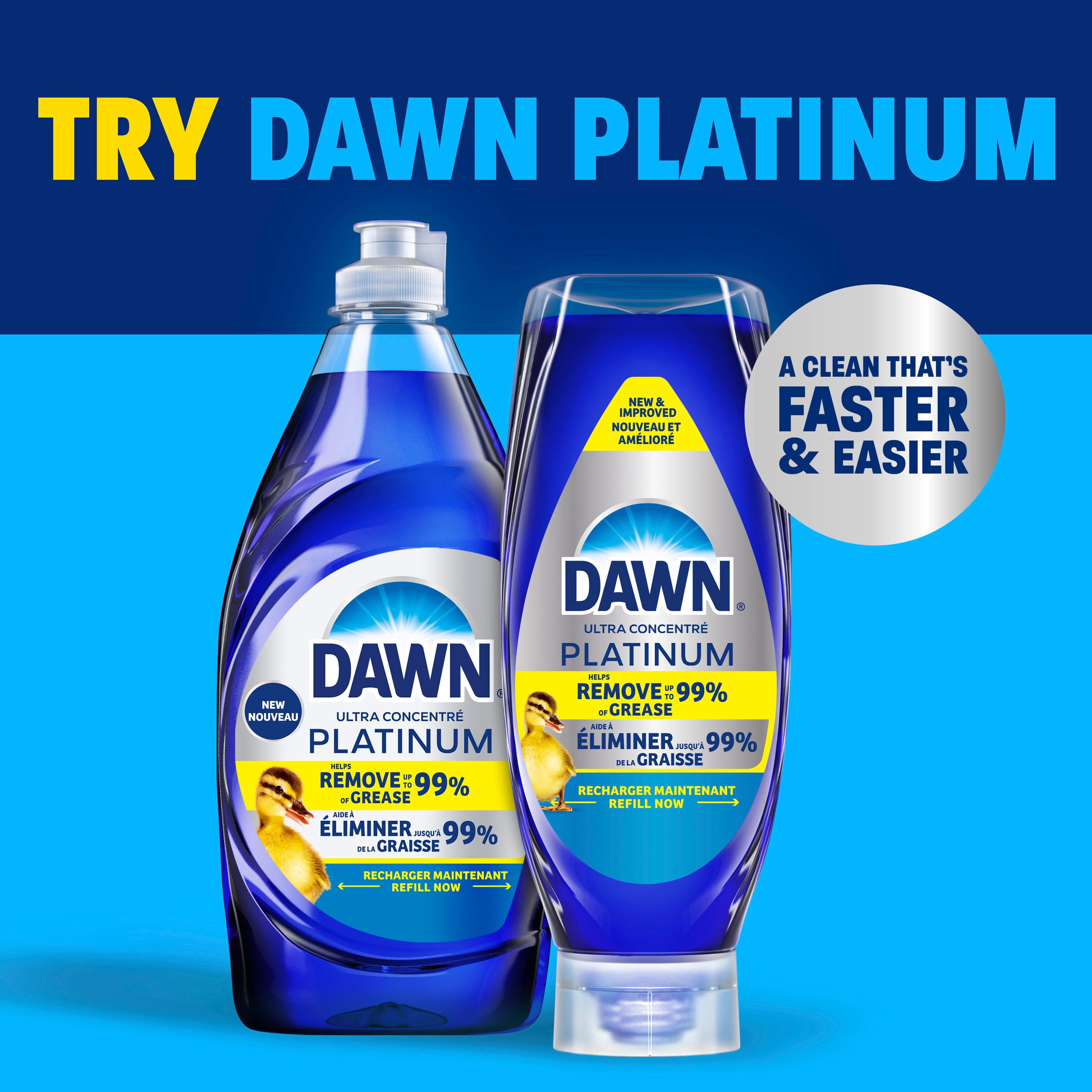 Savon à vaisselle Dawn Ultra, détergent à vaisselle liquide, parfum Fleurs de pommier