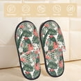 thumbnail image 2 of House Slippers for Women Men - Cute Parrot Palm Leaf Turtle Leaf Lightweight House Shoes Fuzzy Slippers, Soft Slip-On Cozy House Slippers for Woman Indoor Outdoor, 2 of 7