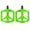 Green, variant on AOOOWER 7 Color Option Bicycles Pedals Platform with Double Bearing & Reflective Strips and Light Weight Nylon for Long Ride