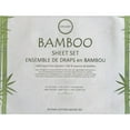 thumbnail image 3 of Cotton House - Ensemble de Draps en Bambou, Hypoallergénique, Format Jumeau, Bleu, 3 of 4